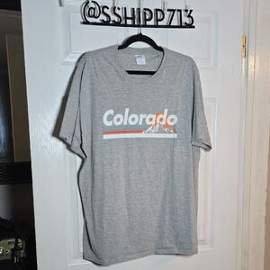 Gray Crew Neck Short Sleeve Tee